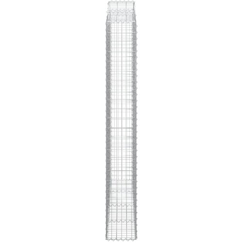  Gabionska ko&amp;scaron;ara s lukom 200x30x220/240 cm pocinčano željezo Slike