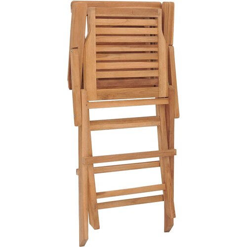  Sklopive vrtne stolice 2 kom 56x63x90 cm od masivne tikovine Slike