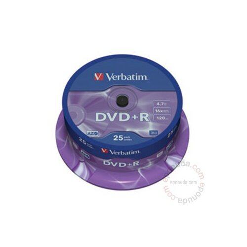 Verbatim DVD+R 4.7GB 16X 43500 disk Slike