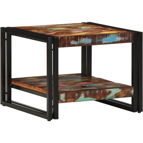 vidaXL Kava miza Multicolor 50x50x38 cm masivni les obnovljen, (21752372) Cene