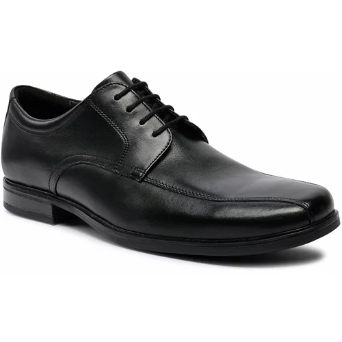 Clarks Nizki čevlji Howard Over 26174925 Black Leather