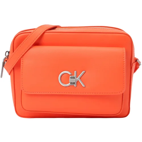 Calvin Klein Torba za čez ramo oranžna / srebrna