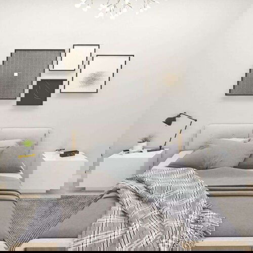  Noćni ormarić bijeli 100 x 35 x 40 cm od iverice Slike