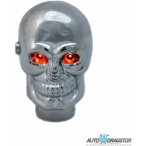 888 Car Accessories univerzalna ručica menjača "kosturska glava" plavo led svetlo YCGK1025-RED Cene