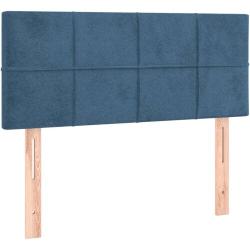 Box spring krevet s madracem tamnoplavi 90x190 cm bar&amp;scaron;unasti Slike