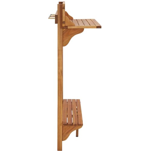  barski stol 90x37x122,5 cm masivno bagremovo drvo Slike