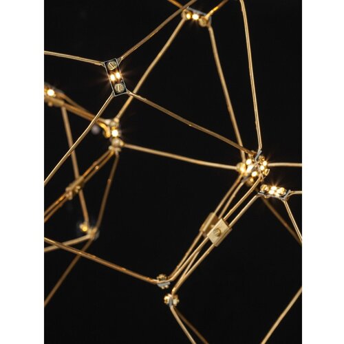 Nova Luce LED viseća svjetiljka aluminijska u zlatnoj boji Nebula &amp;ndash; Slike