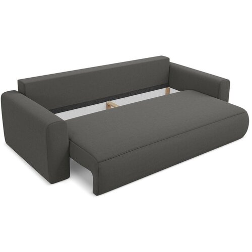 Makamii Tamno siva bar&amp;scaron;unasti sklopiva/s prostorom za odlaganje sofa 238 cm Kapua &amp;ndash; Slike