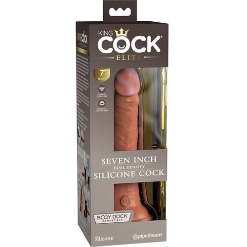 King Cock Elite Dildo Dual Density 7 Tan Cene