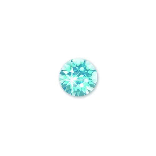  BIOJOUX uhani, Swarovski kristal aquamarine