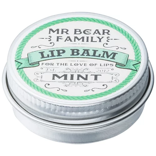 Mr Bear Family Mint balzam za usne za muškarce 15 ml