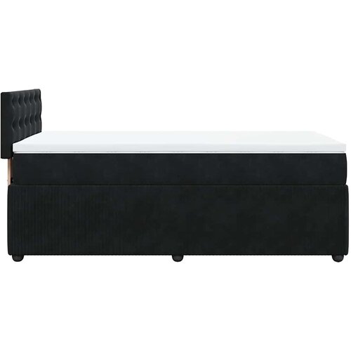 Box spring krevet s madracem crni 90x200 cm bar&amp;scaron;unasti Slike