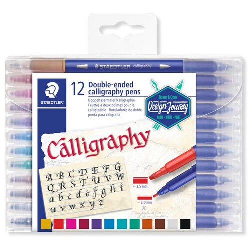 Staedtler Flomastri Caligrafija Design Journey, obojestranski, 12 kosov Cene