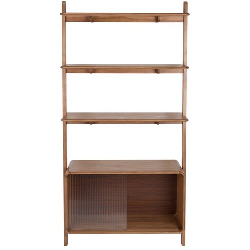 Zuiver Rjav regal iz masivnega jesena z drsnimi vrati 90x180x35 cm Rise – Cene