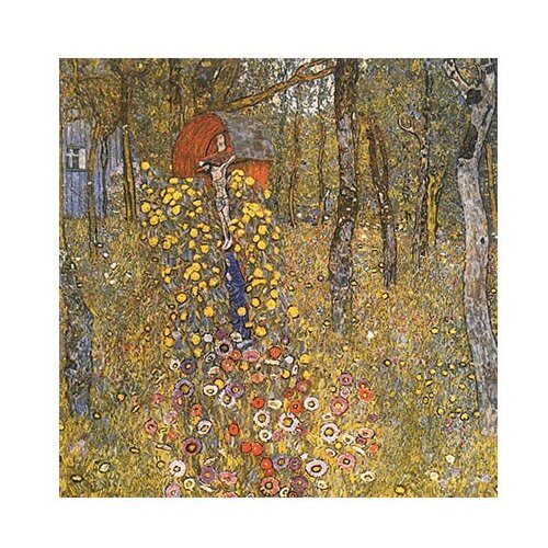Fedkolor Reprodukcija slike Gustav Klimt - Farm Garden With Crucifix, 60 x 60 cm Slike