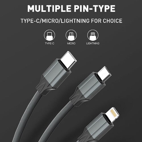 Kabel LDNIO LS442 USB na iPhone Lightning sivi 2m Cene
