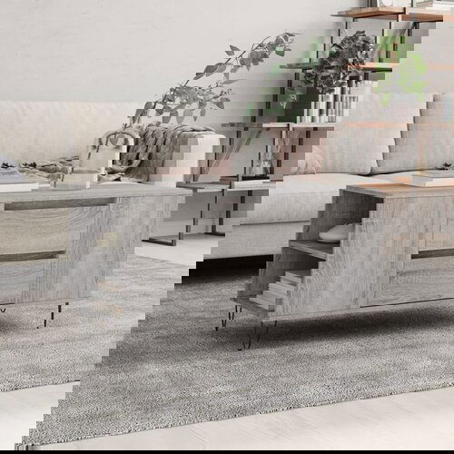 vidaXL Klubska mizica siva sonoma 102x44,5x50 cm inženirski les Cene