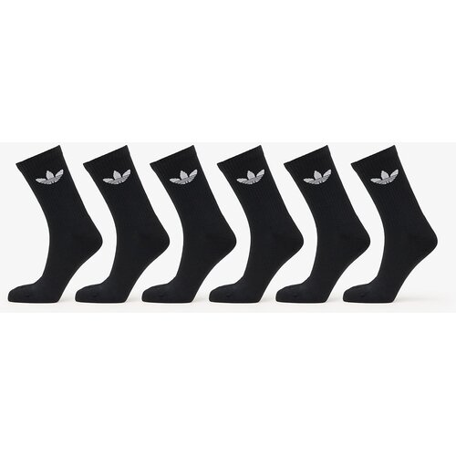 Adidas Trefoil Crew Sock Cushion 6-Pack Black S Cene