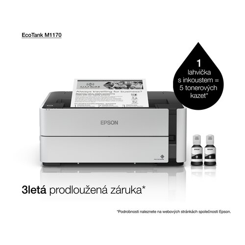 Epson M1170 EcoTank ITS wireless inkjet crno-beli uredjaj Slike