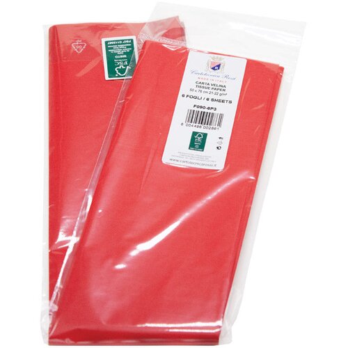  PAPIR UKRASNI TISSUE 50X76CM PK6 CARTOTECNICA ROSSI F090 CRVENI BLIS. Cijene