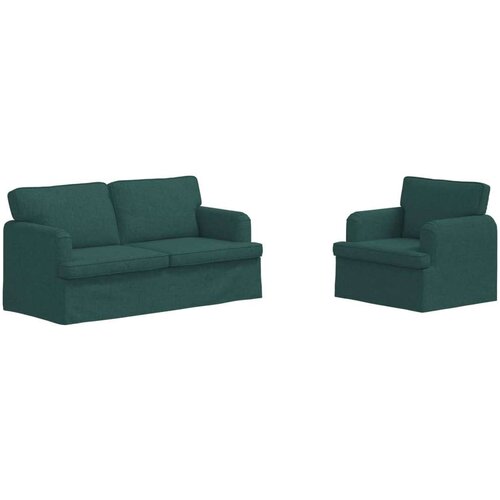 SOFA 2 pcs Tamnozelena Metal Slike