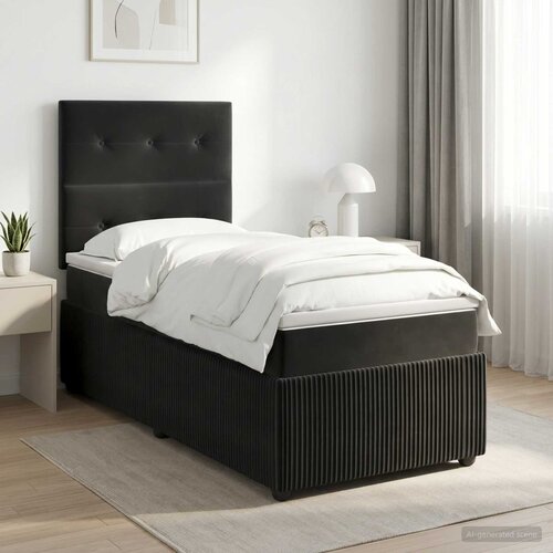  Boxspring krevet s madracem Crna 80 x 200 cm Bar&scaron;un Cijene