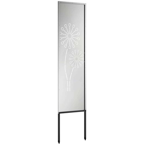 vidaXL Zaslon za zasebnost v vrtu srebrna 32 x 140 cm Pocinkano jeklo Cene