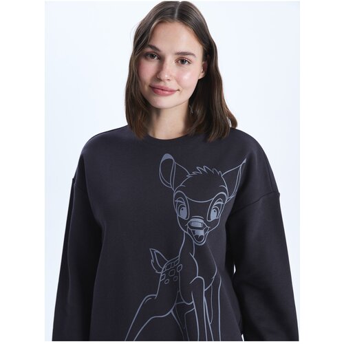 LC Waikiki Crew Neck Bambi Printed Long Sleeve Oversize Women&amp;#039;s Sweatshirt Slike