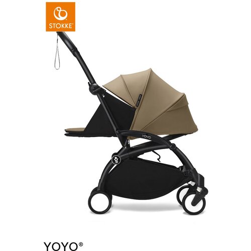 Stokke Ogrodje vozička black frame 0+ newborn pack Yoyo® toffee Cene