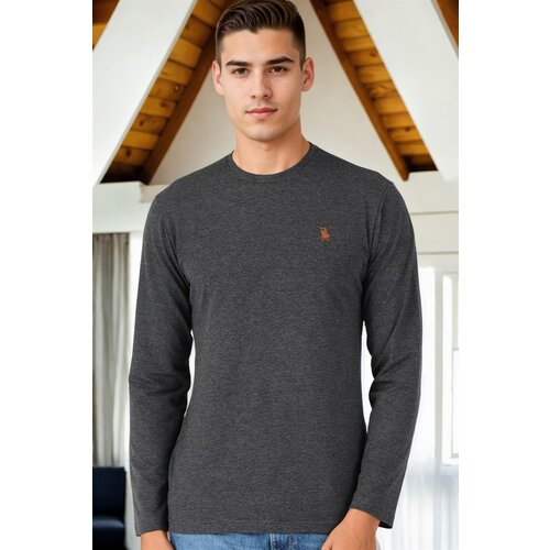 Dewberry T8588 BICYCLE COLLAR LONG SLEEVE T-SHIRT-ANTHRACITE-2 Cijene