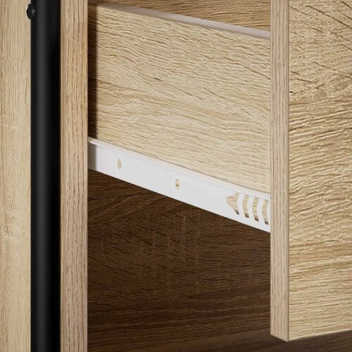  Ormar za cipele 76 x 36 5 x 93 cm Konstruirano drvo - Hrast sonoma 76 x 36 5 x 93 cm 1 ladica i 3 police Slike