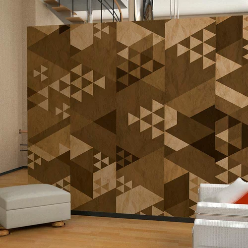  tapeta - Brown patchwork 50x1000
