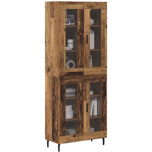  Highboard 2 pcs Staro drvo Inženjerska drva i staklo Slike