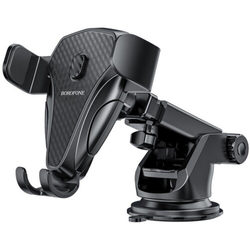  Univerzalni auto držač nosač za mobitel BOROFONE BH38 Magic bay one button center console car black Cijene