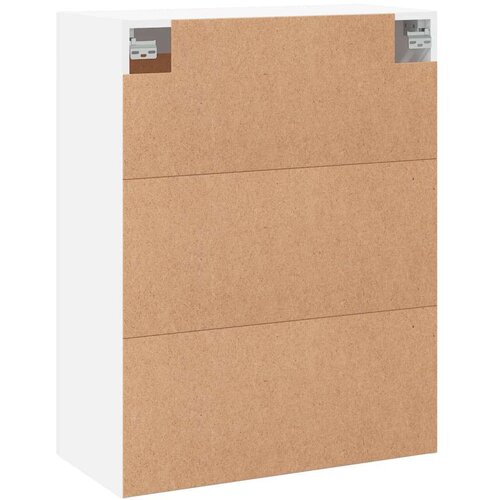VidaXL Stenska omarica bela 69,5x34x90 cm inženirski les Slike