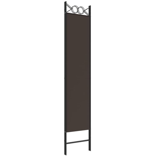  pregrada s 3 panela smeđa 120 x 200 cm od tkanine Slike