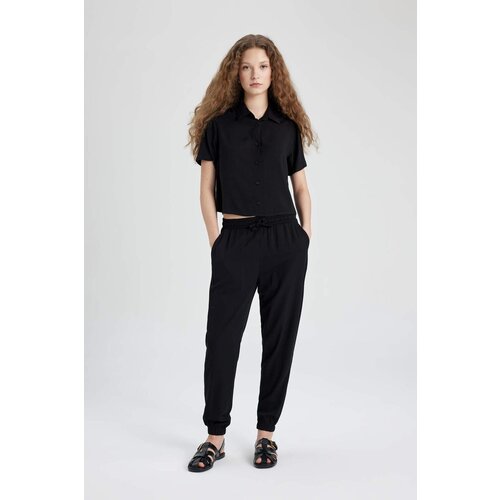 Defacto jogger Pocket Normal Waist Ankle Length Viscose Trousers Slike