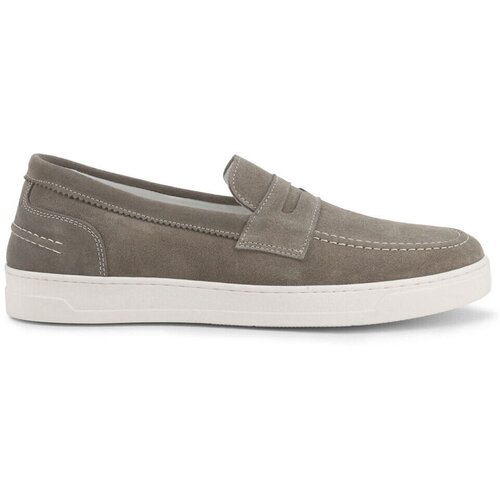 Duca di Morrone Slips on Enea - Suede Dove Gray Siva Cene