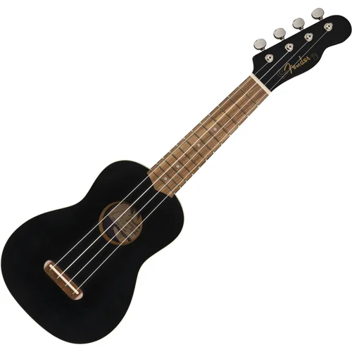 Fender ukulele Venice Soprano Uke, Walnut Fingerboard, Black - 097-1610-706