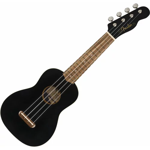 Fender Venice WN BK Soprano ukulele Crna