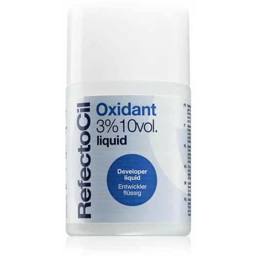 RefectoCil oxidant Liquid 3% 10vol. tekući stabilizator boje za obrve i trepavice 100 ml za žene