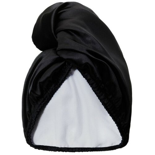 Glov satenski turban za kosu sa dve strane satin black Slike