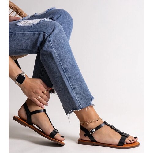 D/CEO Black sandals on a block heel Millo Cene