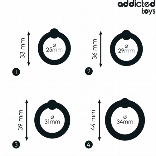 Addicted Toys Cock Komplet Erekcijskih ObroČkov Addicted Toys Iii Slike