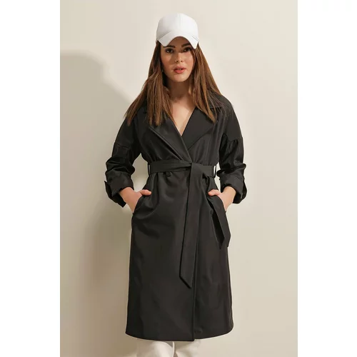 Bigdart Trench Coat - Black - Double-breasted