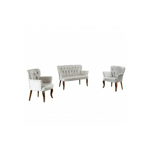 Atelier Del Sofa sofa i dve fotelje paris walnut wooden cream Cene