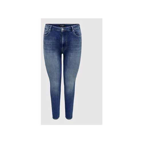 Only Carmakoma Jeans hlače Forever 15265882 Modra Skinny Fit