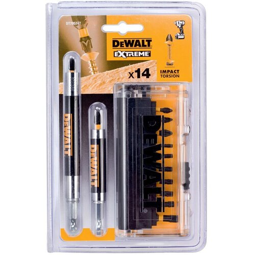 Dewalt 14 DEL. SET VIJAČNIH NASTAVKOV IMPACTPZ1, PZ2x2, PH1, PH2x2, T10 DT70574T Cene