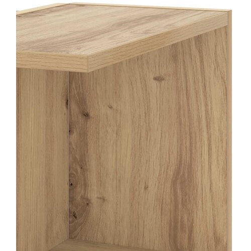  Kutna zidna polica boja artisian hrast 36,5x36,5x140 cm drvena Slike