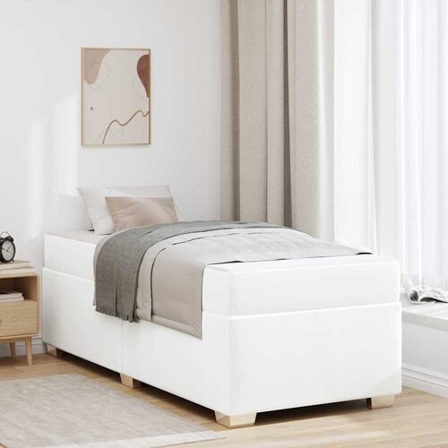 VidaXL Krevetna konstrukcija Bijelo 80 x 200 cm Umjetna koža Slike